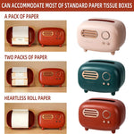 Multifunctional Cute Retro Radio Model Tissue Box