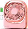 USB Rechargeable Portable Mini Cooling Fan 180° Adjustable Table Fan