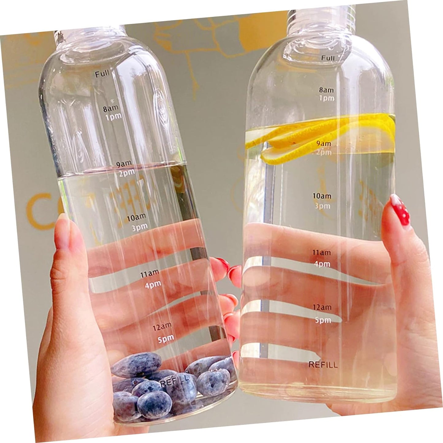 Glass Water Bottle With Glass Lid 550ml