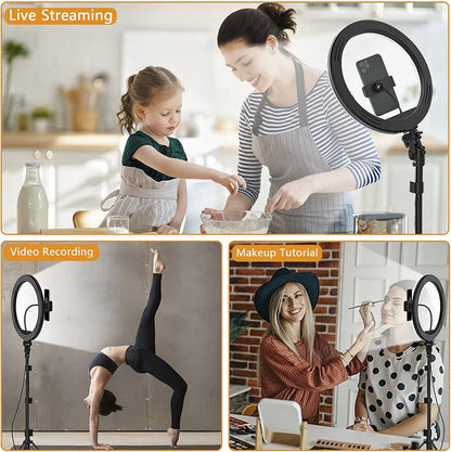 26cm Selfie LED Ring Light with 7ft Tripod Stand