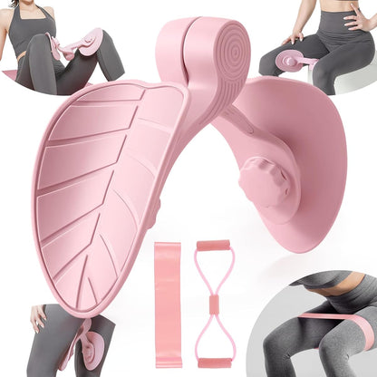 Thigh Master Hip and Pelvis Trainer for Women Pelvic Floor Strengthening Device Women with Resistance Band Exercise Equipment Set For Home&nbsp;