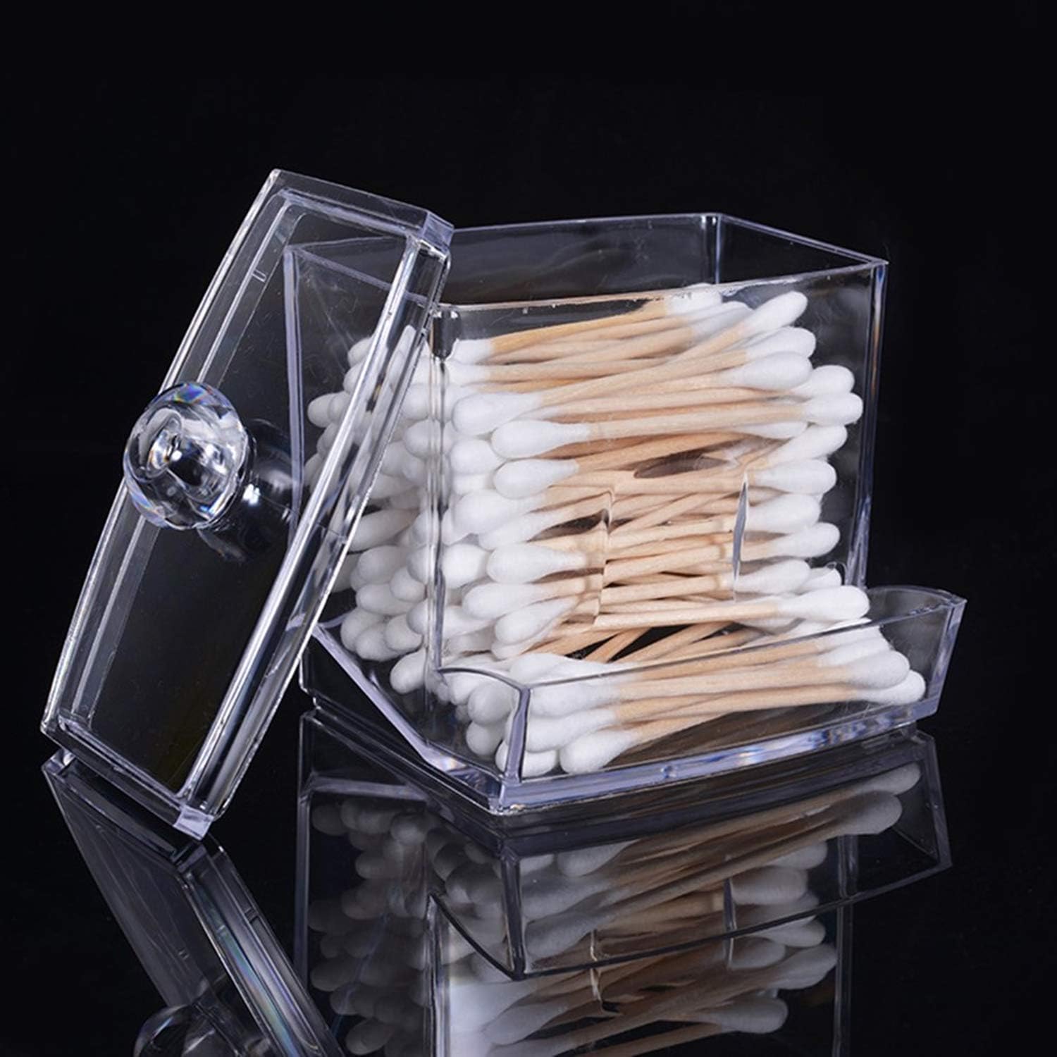 Acrylic Cotton Swabs Storage Box