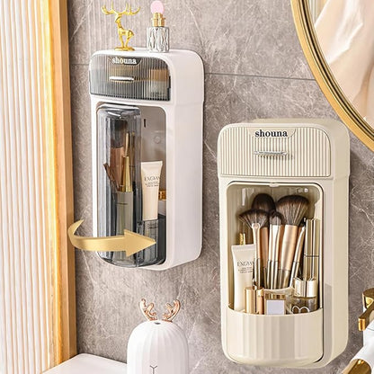 Wall Mounted Rotating Cosmetic Storage Box