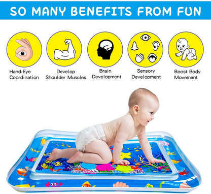 Baby Inflatable Tummy Time Mat Premium Water Play Mat for Infants Kids Boys Girls (High Quality)