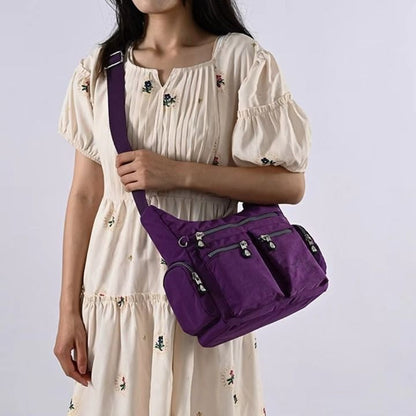 Female Travel Handbag Ladies Messenger Bag Light Cross Body Bag High-Grade Wear-Resistant Fabric