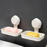 Multipurpose Wall Mount Suction Cup Soap Box Drain Soap Tray Holder