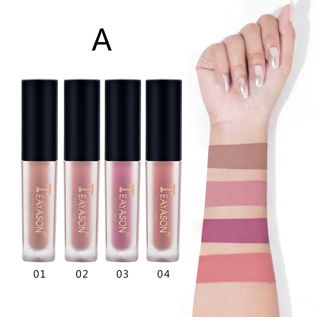 Teayason Liquid Matte Minis Lip Gloss 4pcs Set