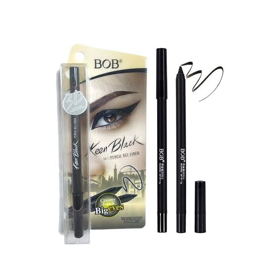 BOB 3D Cool Black Pencil Gel Eyeliner Waterproof Long Lasting