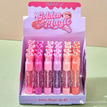 Hudamoji Golden Magic Lip Oil Candy Lip Gloss 6Pcs Set