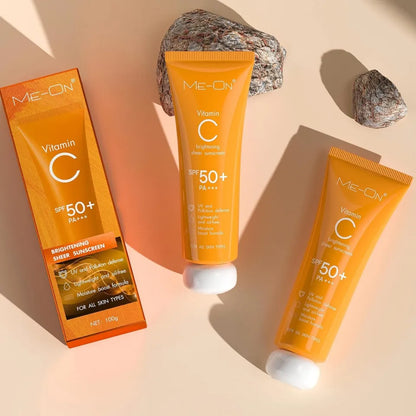 Me-On Vitamin C Brightening Sheer Sunscreen SPF 50+ Pa+++ Sunblock