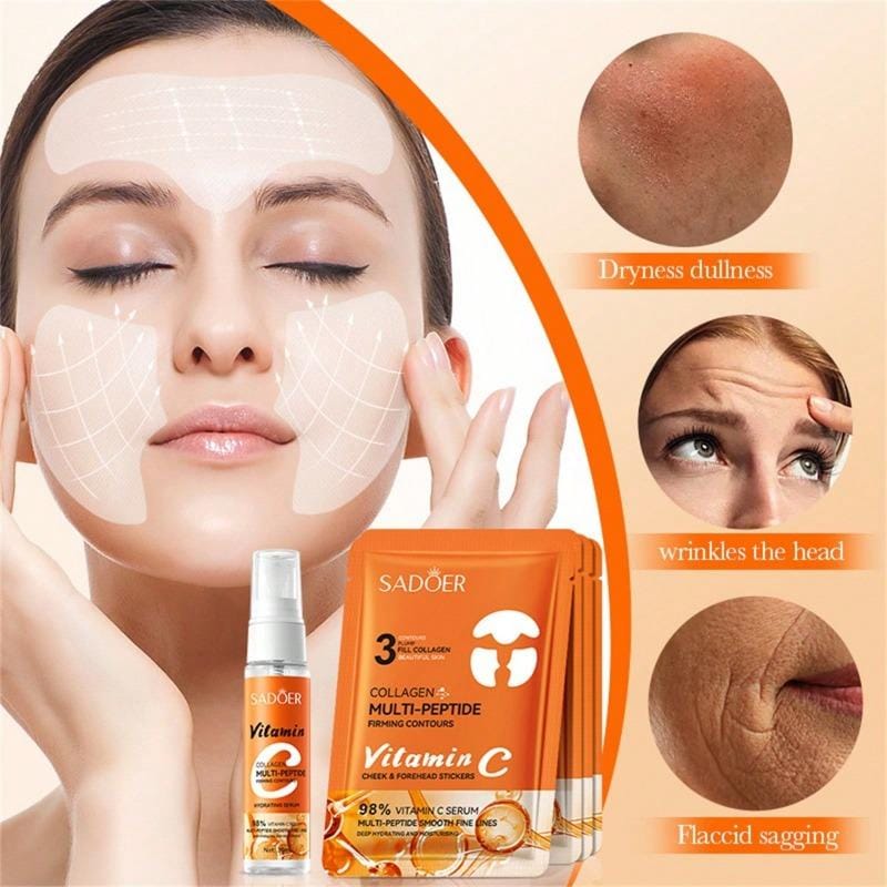 Sadoer Multi-Peptide Collagen Vitamin C Cheek Forehead Filler Set