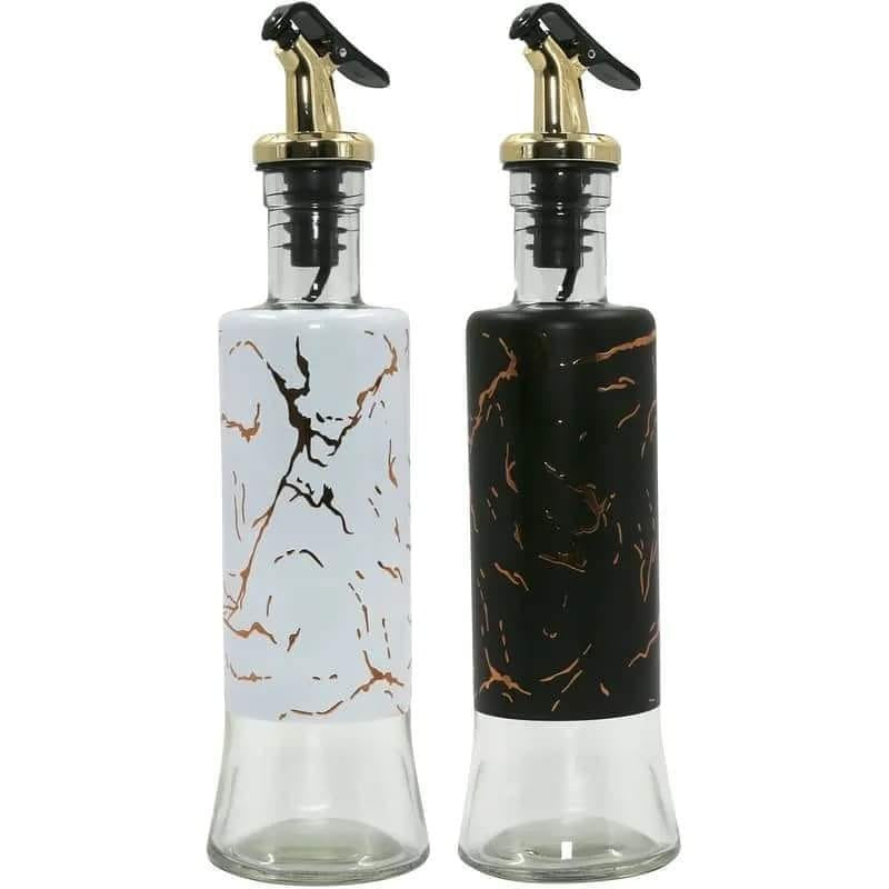 Multipurpose Marble Print Oil And Vinegar Dispenser Bottle 300ml