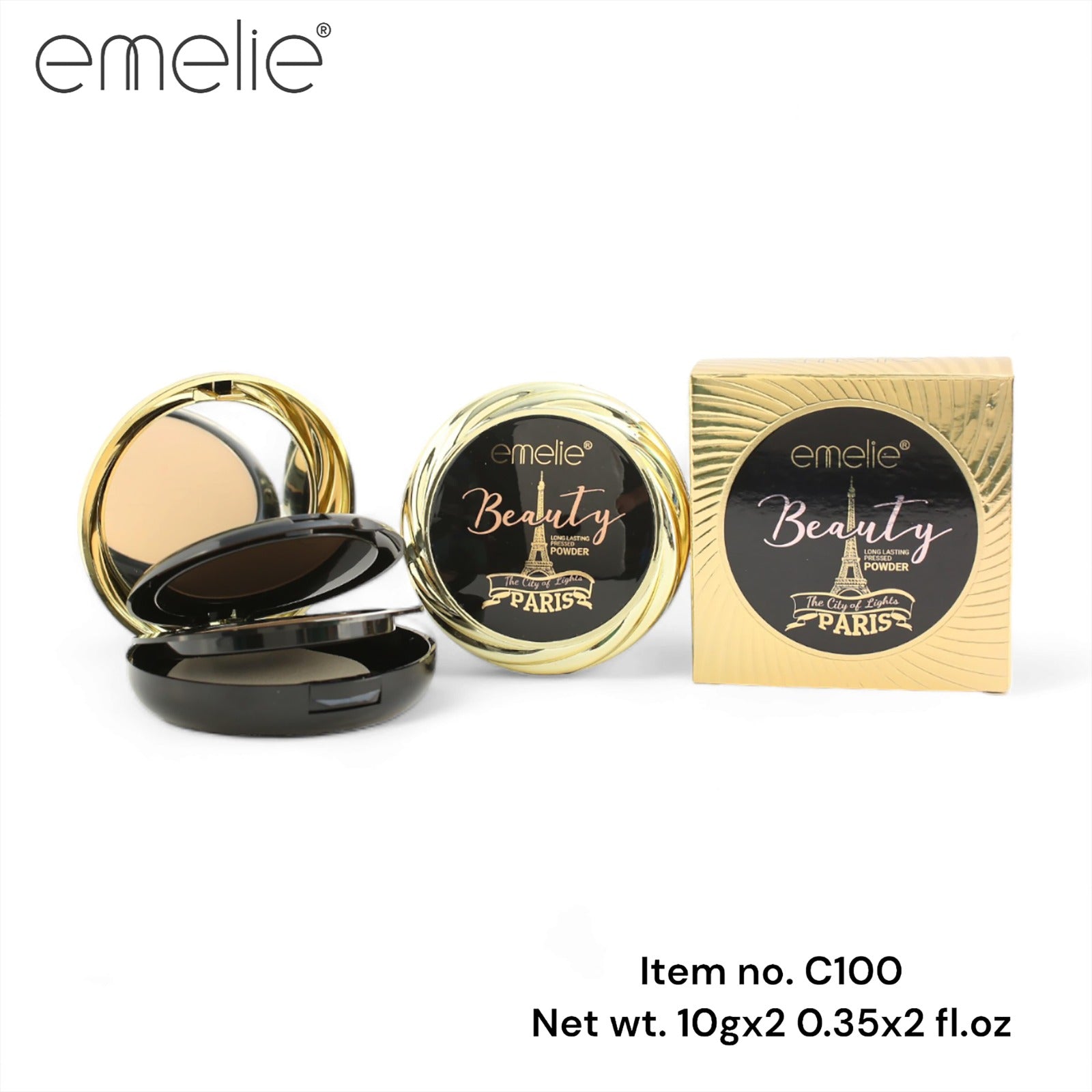 Emelie Paris Beauty Long Lasting Pressed Powder