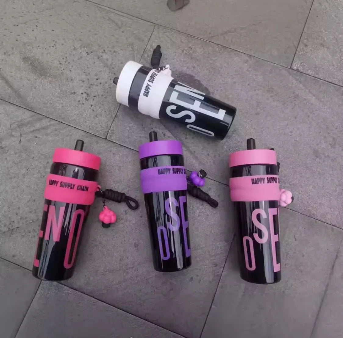 Happy Supply Chain Outdoors Sports Water Bottle Sipper Large Capacity 950ml