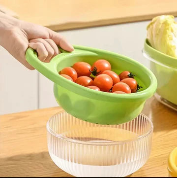 Double Layer Drain Basket With Bowl Strainer