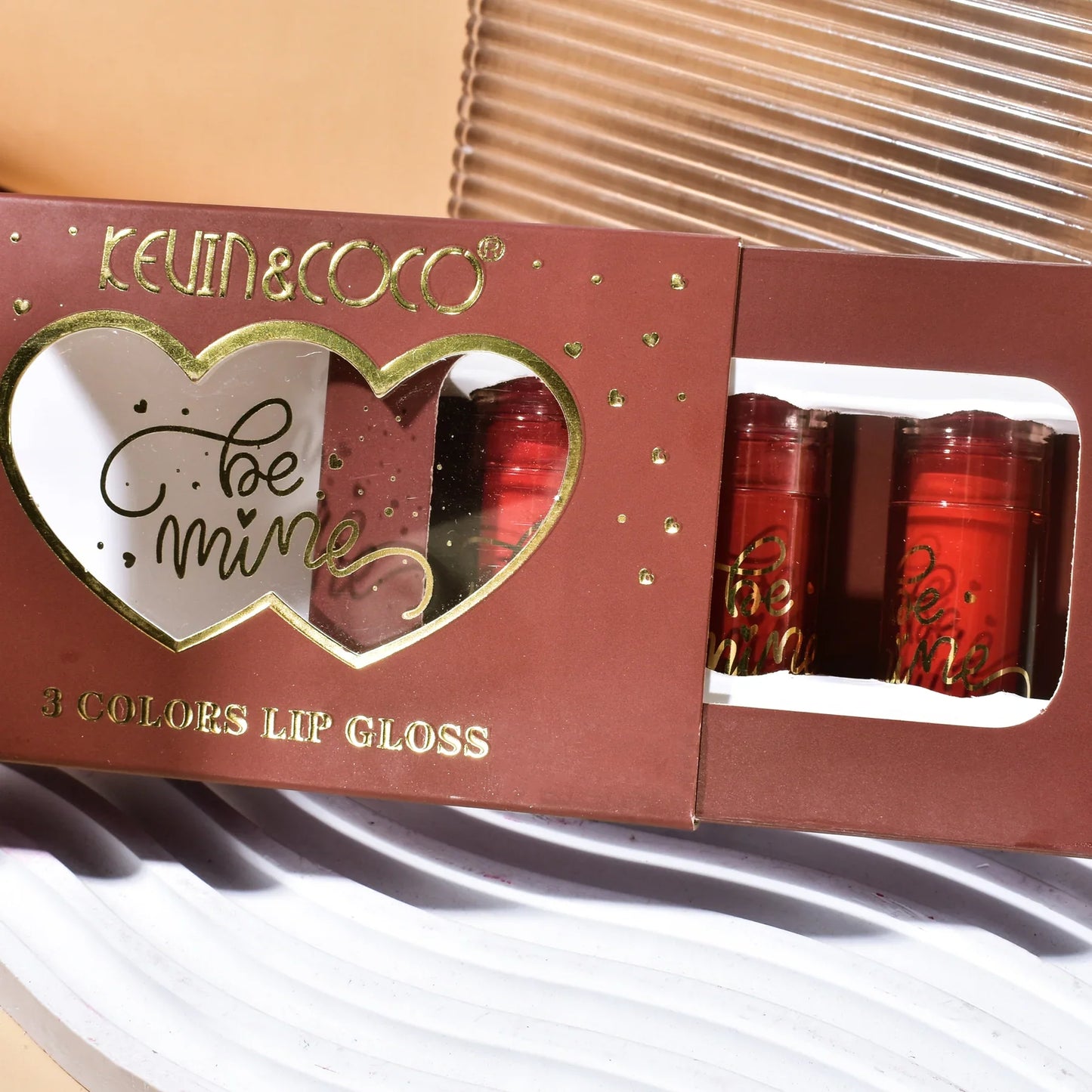 Kevin &   Coco Be Mine 3-Color Lip Gloss Set