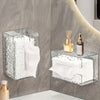 Multifunctional Wall Mounted Acrylic Water Ripple Design Tissue Box