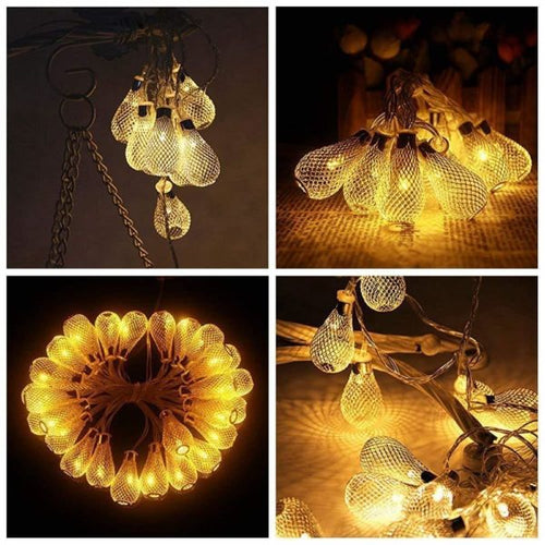 Bulb Style LED String Warm Fairy Light USB & AA Battery Operated