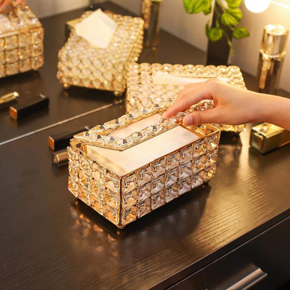 European Style Crystal Tissue Box Nordic