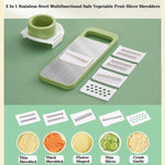 Stainless Steel 5in1 Multifunctional Vegetable Slicer Cutter