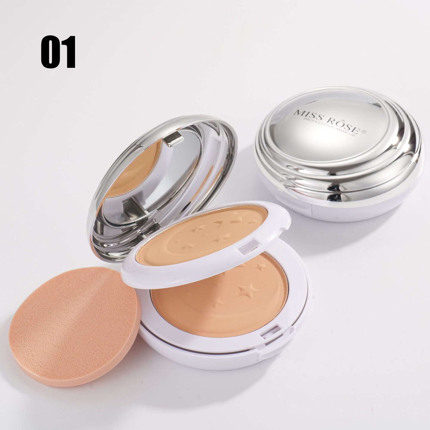Miss Rose 2in1 Matte Compact Powder
