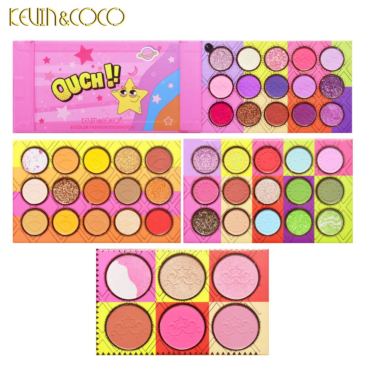 Kevin & Coco 51-Color Eyeshadow & Highlighter Palette