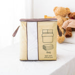 Multipurpose Non Woven Storage Bag Organizer With Handle Transparent Visual Window for Clothes & Blanket