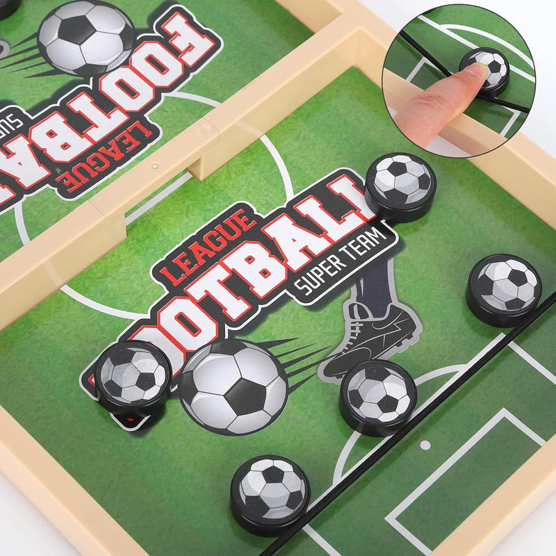 Mini Soccer Football Puck Sling Game For Two Players Pucket Board Game