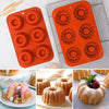 Flower Design Silicone Mini Tube Cake Pan Mold for Baking Chocolate Jelly Pudding Dessert