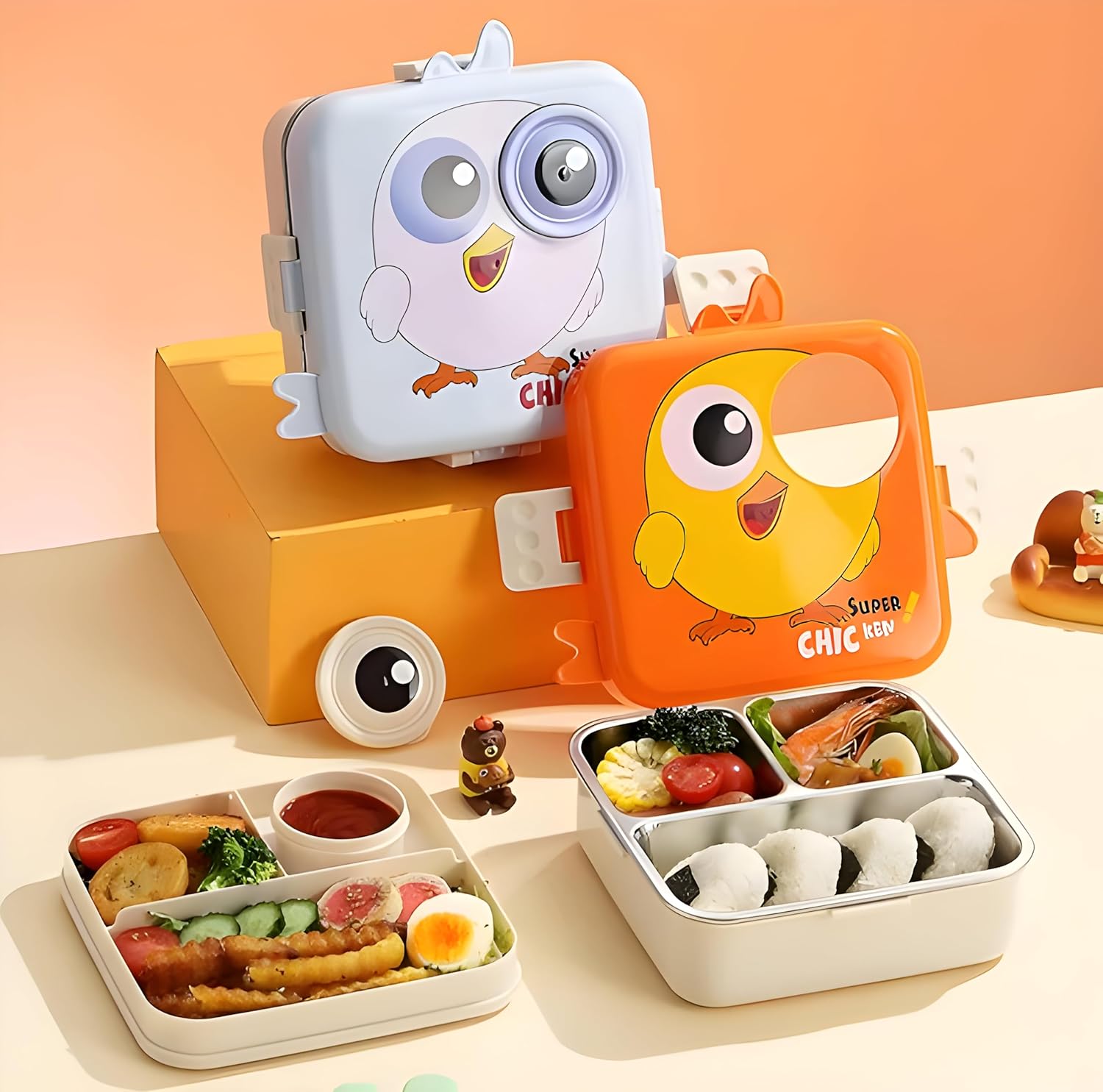 Premium Stainless Steel Tiffin Lunch Box For Kid