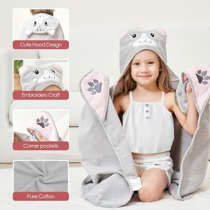 Kids Hooded Bath Soft Towel