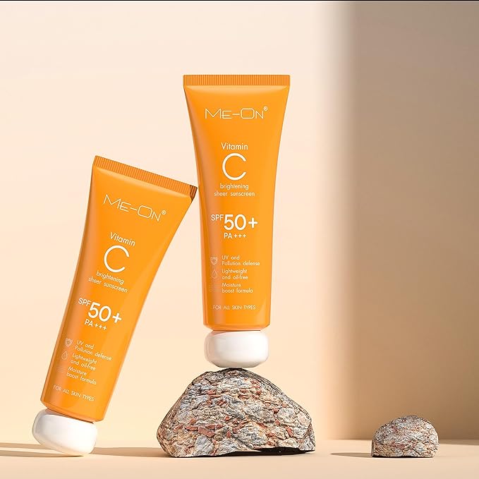 Me-On Vitamin C Brightening Sheer Sunscreen SPF 50+ Pa+++ Sunblock