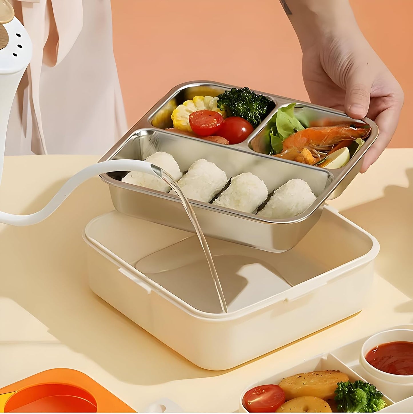 Premium Stainless Steel Tiffin Lunch Box For Kid