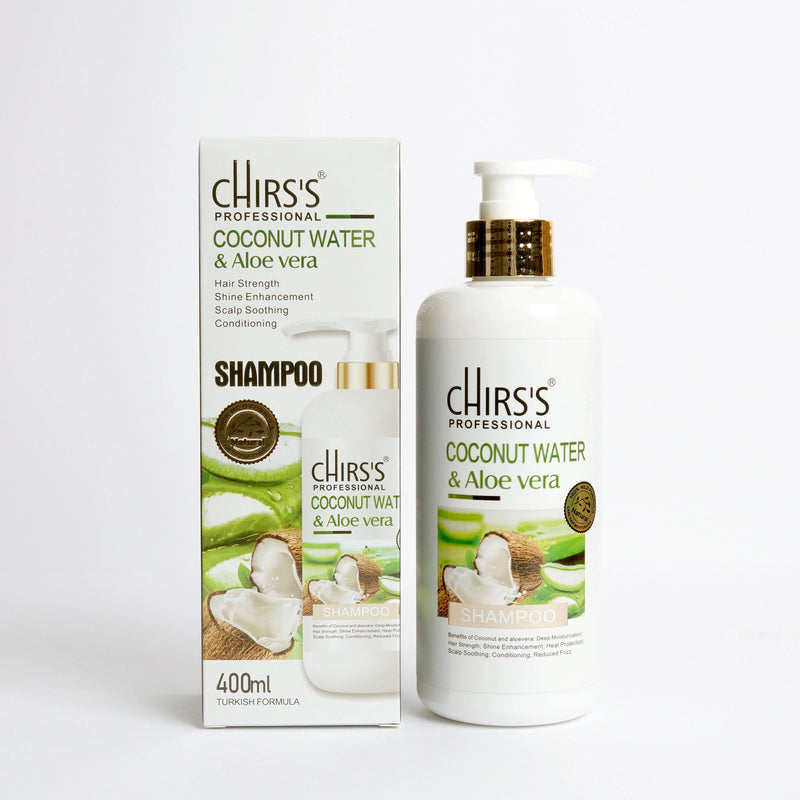 CHIRS'S Professional Coconut Water & Aloe Vera Shampoo 400ml