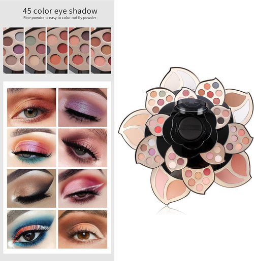 MISS ROSE Professional Make Up Kit 45 Color Flower Eyeshadow Palette