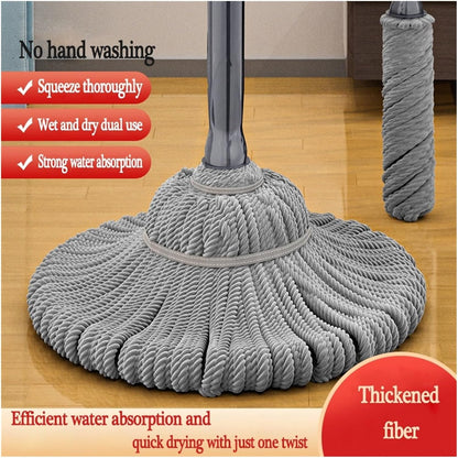 Household Mop Floor Washing Cleaning Rotary Self Twist Water Mop