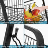 Multipurpose 3 Tier Vegetables Fruit Basket Stand Iron Material Storage Basket