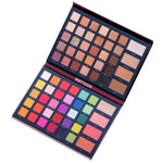 Beauty Glazed Mix & Match 68 Colors Professional Glitter Matte Shimmer Eyeshadow Palette With Highlight Bronze Blush