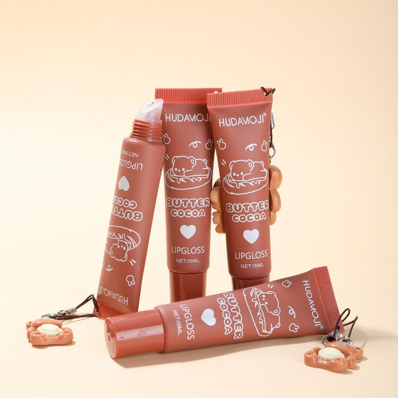Hudamoji Cocoa Butter Bear Tube Lip Gloss 6pcs