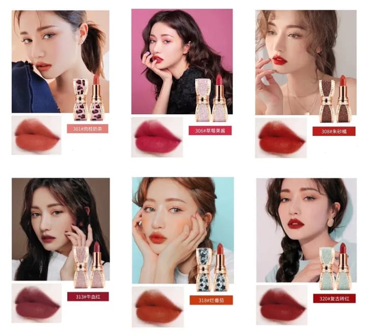 HengFang Silky lips Texture Lipstick 3Pcs Set