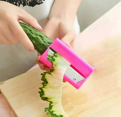 Carrot Cucumber Vegetable Fruit Sharpener Cutter Peeler Grater Wave Shredder