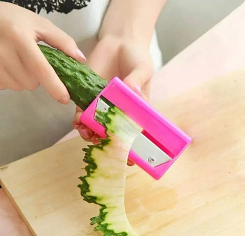 Carrot Cucumber Vegetable Fruit Sharpener Cutter Peeler Grater Wave Shredder