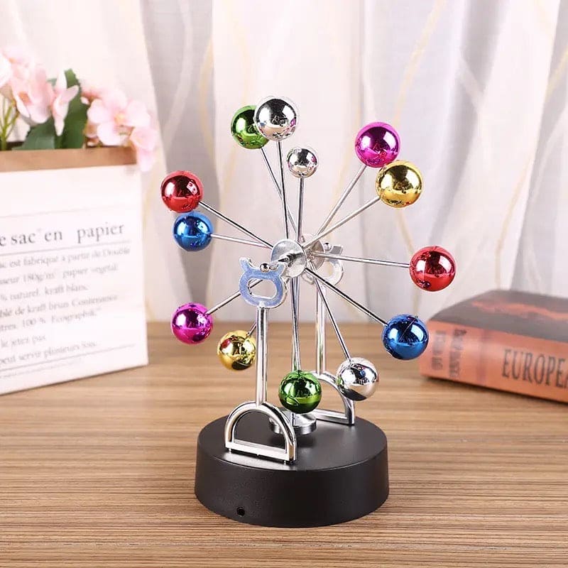 Magnetic Ferris Wheel Ornaments Perpetual Motion Physics Science Toy, Newton Pendulum Perpetual Motion Cradle