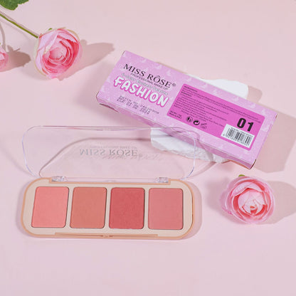 Miss Rose Butter Blend 4-Color Blush Palette