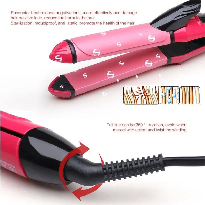 Nova 2 in 1 Straightener & Curler