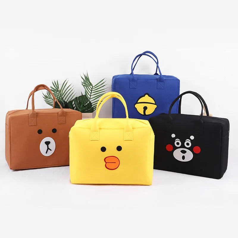 Cute Cartoon Large Size Travel Bag Diaper Bag