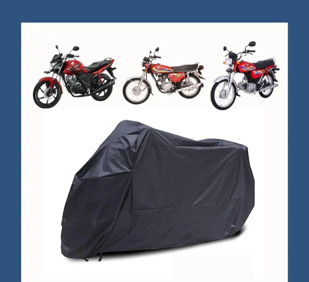 Bike Cover Parachute Fabric For 70cc or 125cc Motorbike (Water Proof & Full Size)