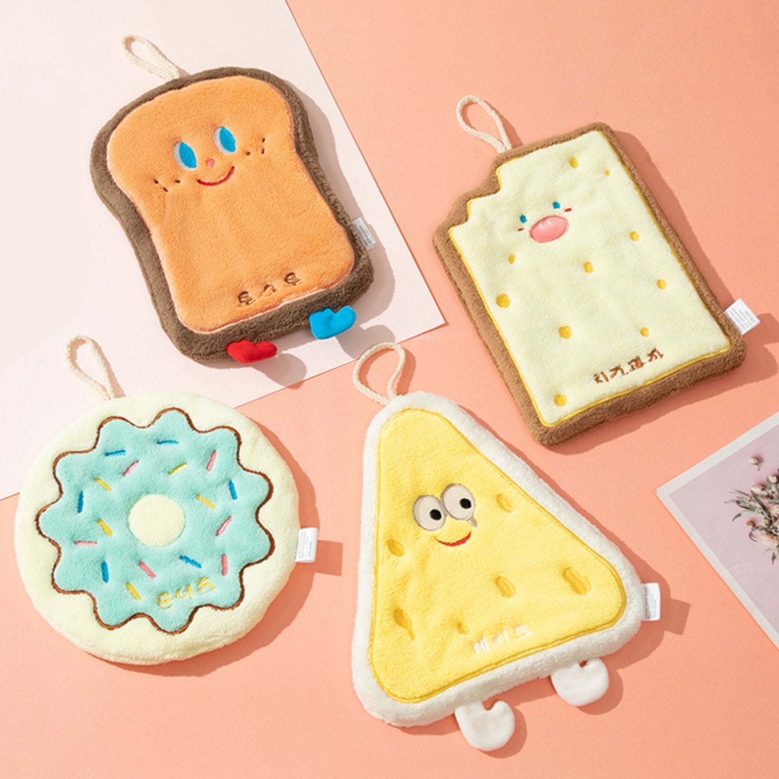 Cartoon Shape Coral Fleece Hand Towel