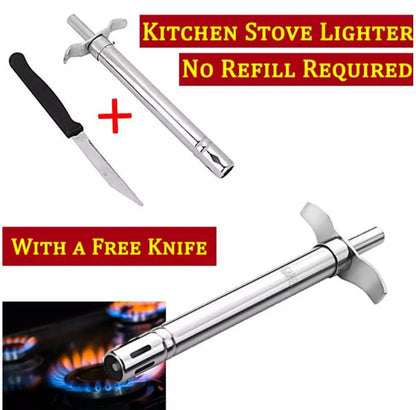 Electronic Stove Lighter Spark Kitchen Lighter For Stove With Knife Free