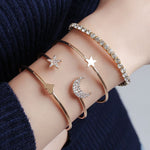 Fashion Jewellery 4 Layer Bracelet Set